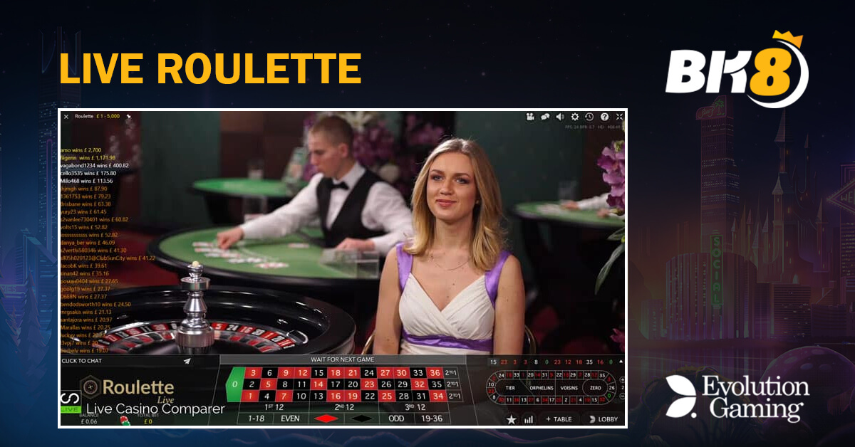 Evolution Gaming Live Roulette