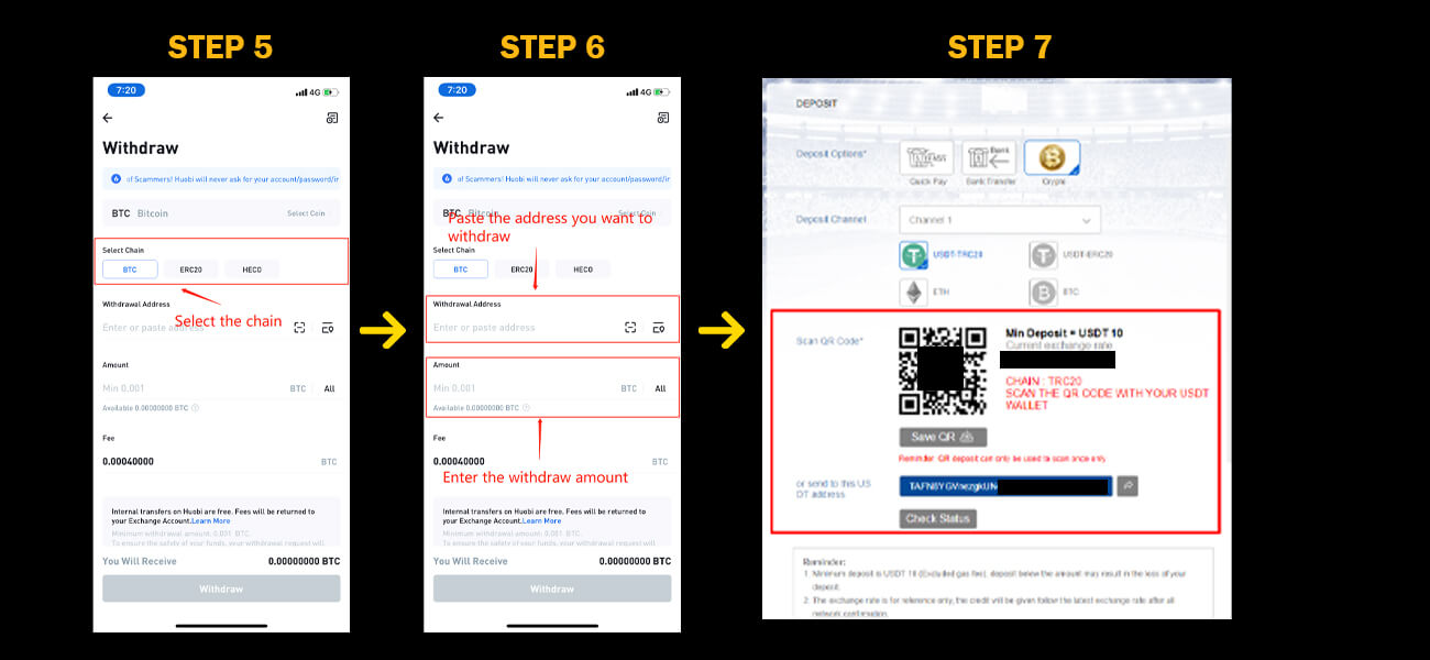 Crypto Deposit Process 2